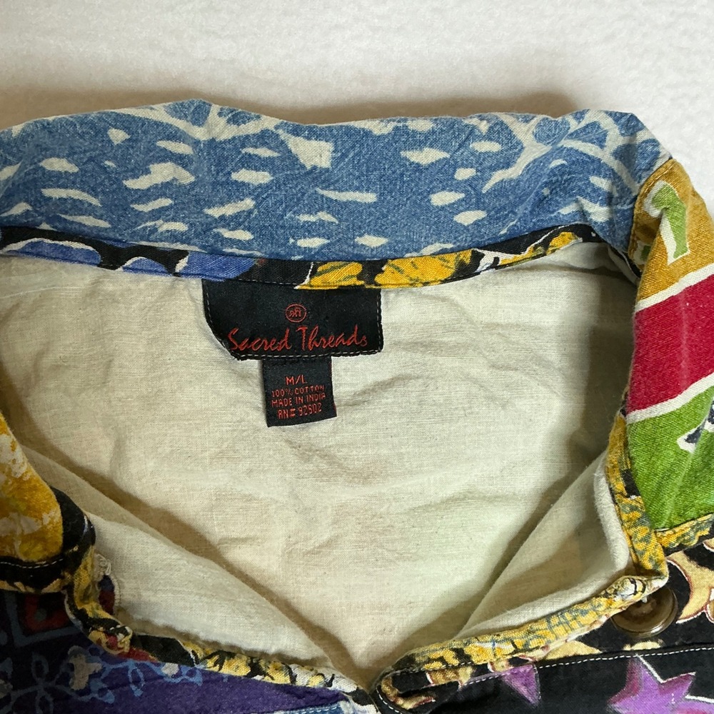 Sacred Threads Patchwork Jacket Bohemian Festival… - image 2